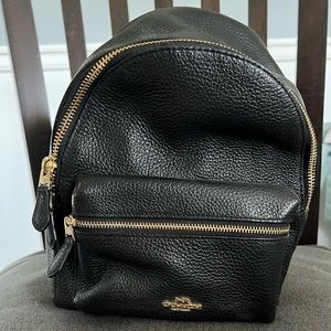 Black Coach Mini Backpack